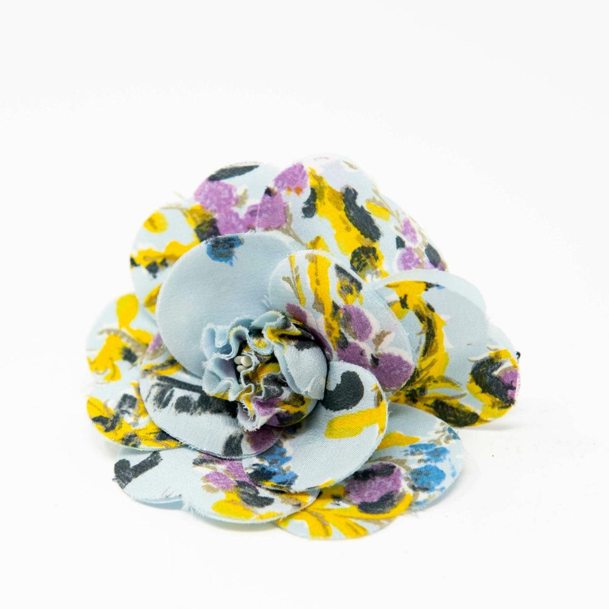 Vintage Chanel Graffiti Camellia Brooch Pin - Authentic Designer Fashion Accessory for Women, Gift for Her, Perfect for Jackets, Bags & Special Occasions