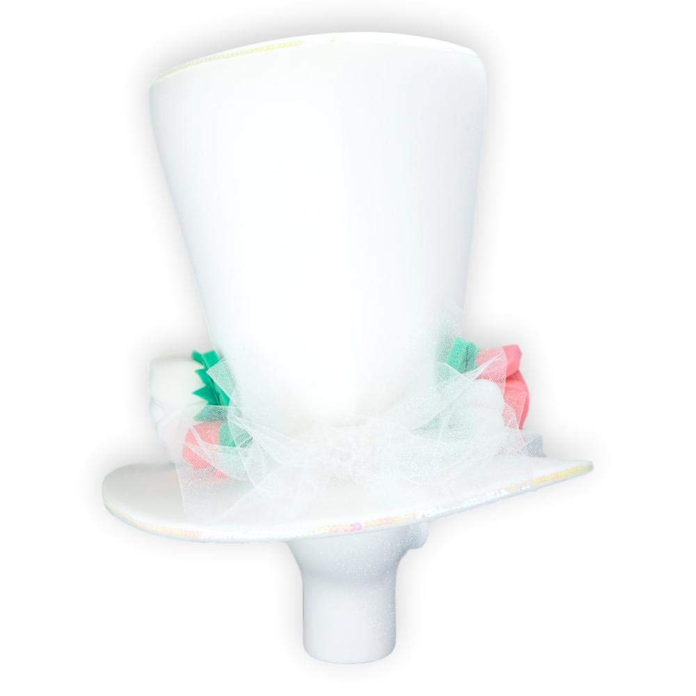 FOAM PARTY HATS: Rose Bride Wedding Hat - Personalized Bridal Party Hat - Princess Bride Headpiece for Bachelorette, Bridal Shower & Wedding Celebrations