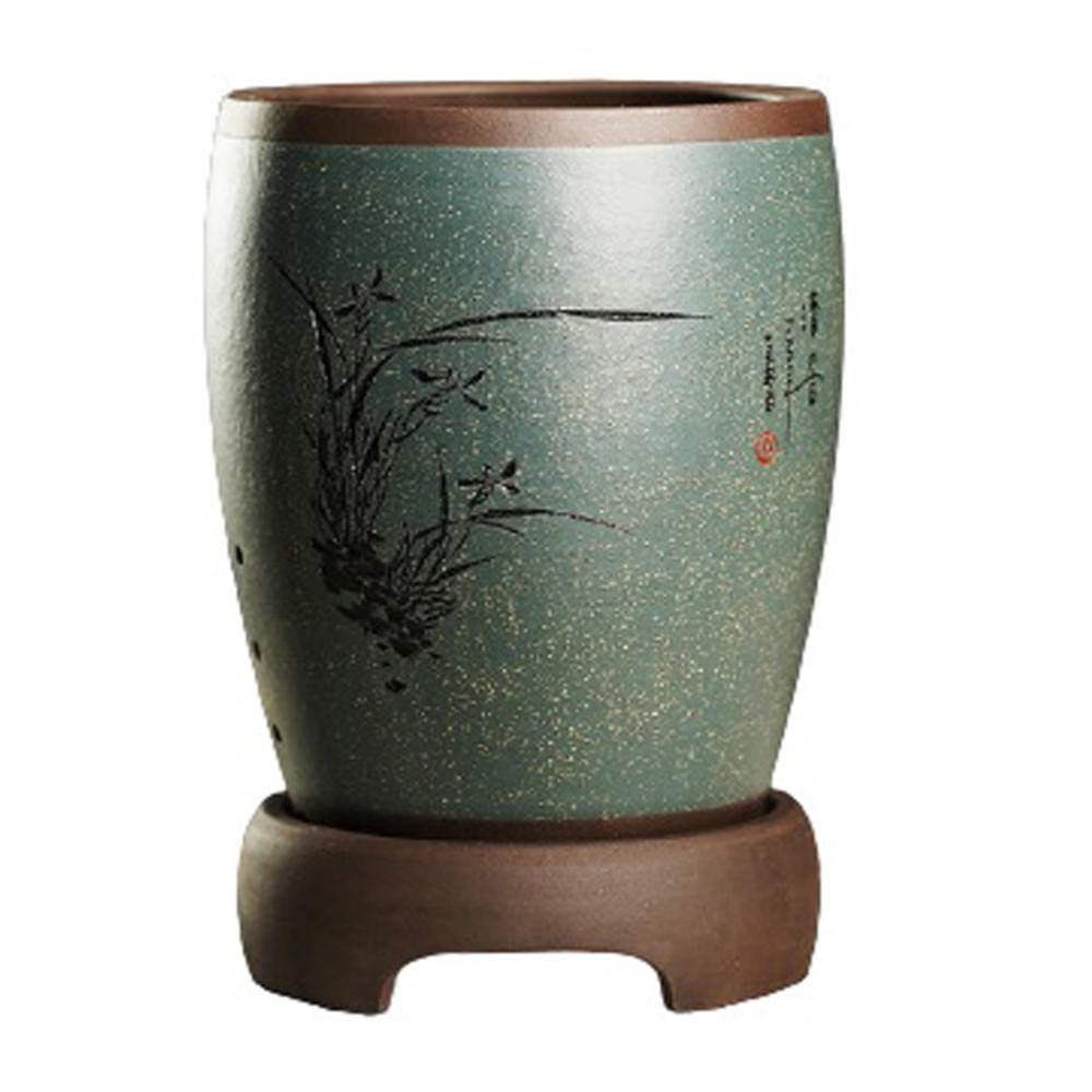 Handmade Ceramic Plant Pots with Drain Hole - 7.3