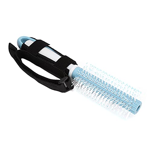 **Blue Massage Comb - Professional Hair Styling & Scalp Massage Tool for Salon & Home Use | Detangling, Styling & Relaxing Hair Care Accessory**    *(Use for daily grooming, salon treatments, scalp massage therapy, and detangling thick or curly hair at home.)*