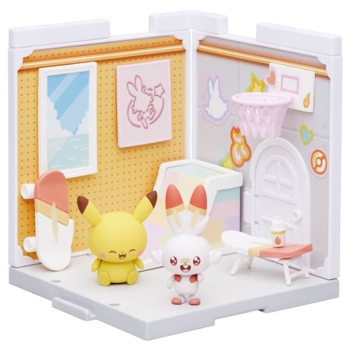 Pokemon Peaceful Place House Miniature Doll Set - Cute Collectible Figures for Display, Gifts & Anime Decor | Perfect for Bedroom Shelves, Office Desks & Pokemon Fan Collections