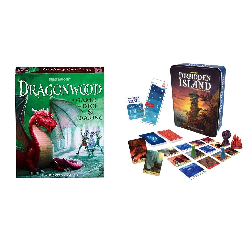 Dragonwood Dice & Daring Adventure Board Game | Forbidden Island Cooperative Strategy Survival Game | Family Game Night & Party Entertainment