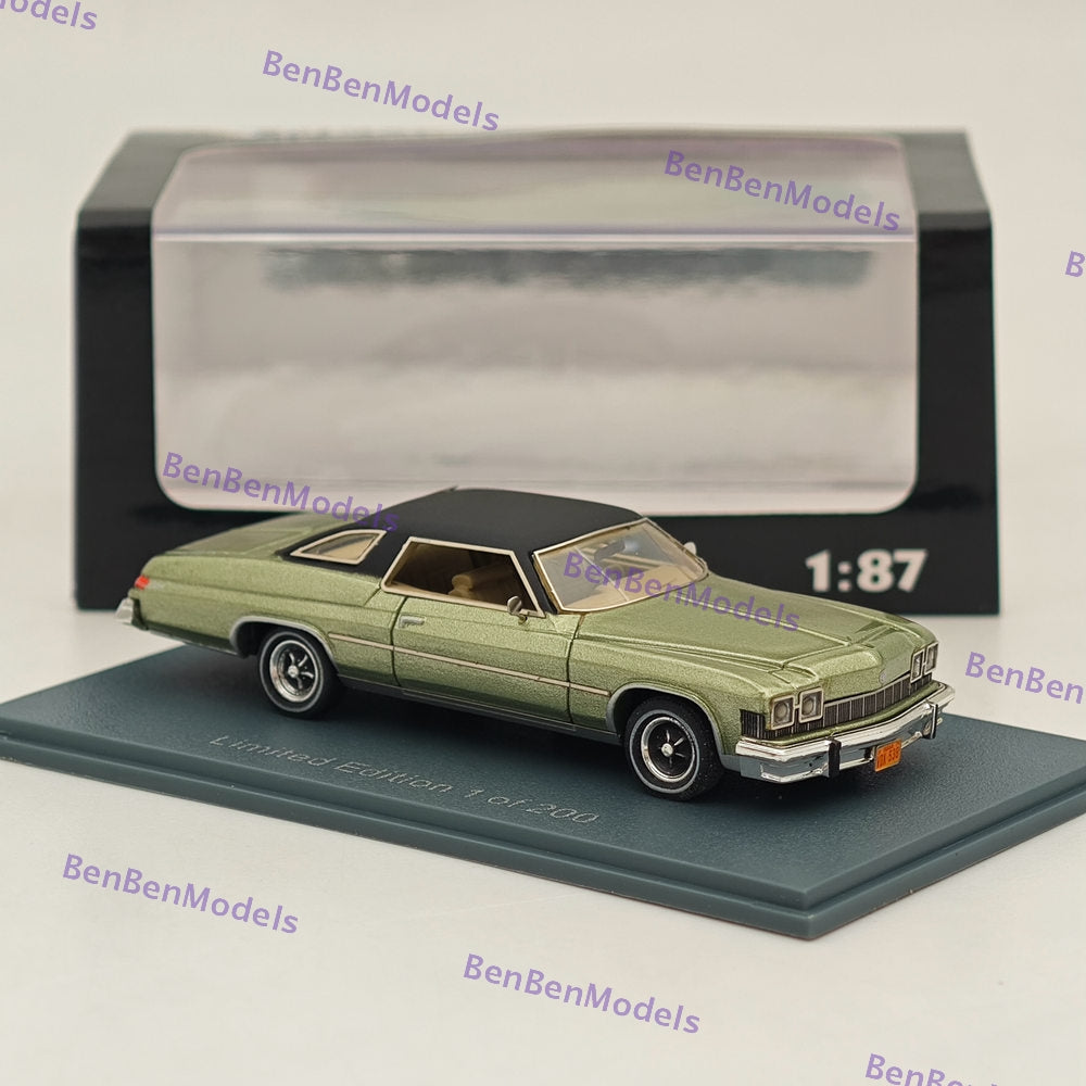 1/87 NEO SCALE MODELS Buick LeSabre HT Coupe Resin Car - Limited Edition Collectible Green Diecast Model - Perfect for Car Enthusiasts, Display Cases & Diorama Scenes