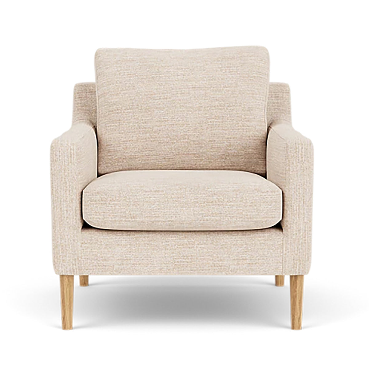 Astha Fabric Armchair - Modern Upholstered Accent Chair for Living Room, Bedroom & Office - Comfortable Lounge Chair with Soft Fabric & Sturdy Frame