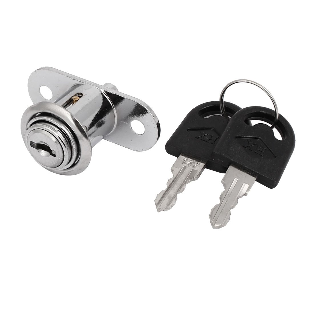 uxcell Heavy Duty Metal Drawer Cabinet Door Security Deadbolt Key Lock Latch with 2 Keys - Secure Storage Boxes, Tool Chests & Office Furniture