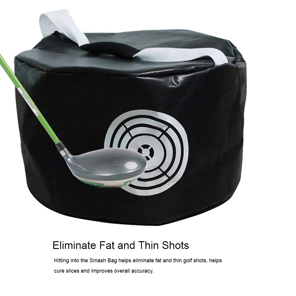 HOW TRUE Golf Smash Bag Swing Trainer - Portable Impact Golf Training Aid for Indoor/Outdoor Practice | Improve Accuracy & Power for Driving Range & Backyard Drills