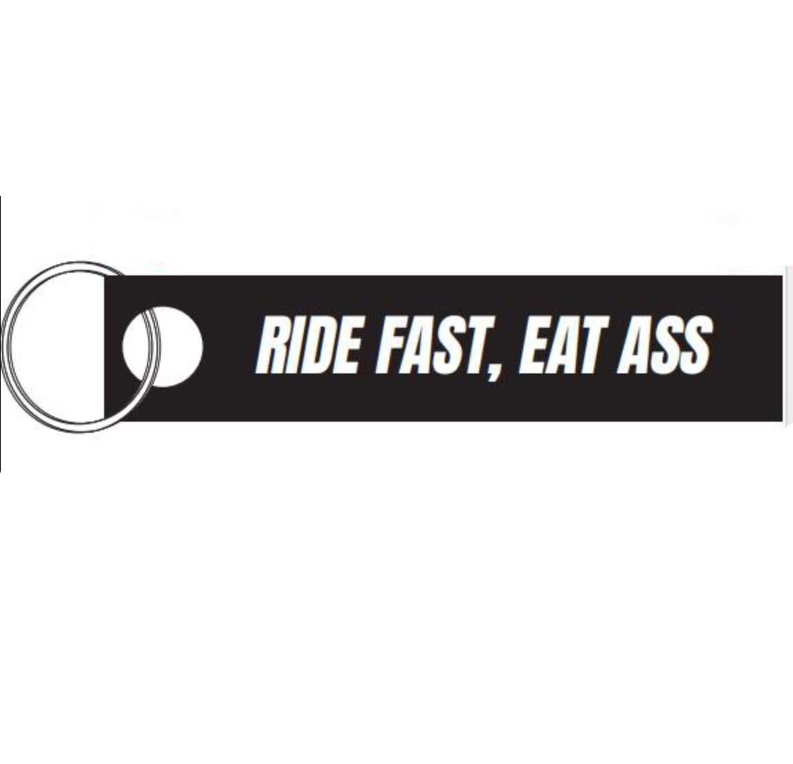 Premium Motorcycle Keychain - Ride Fast, Eat Ass - Durable Bike Key Ring for Harley, Ducati, Kawasaki - Perfect Gift for Bikers & Motorcycle Enthusiasts - Use for Keys, Zippers, or Backpack Accessories