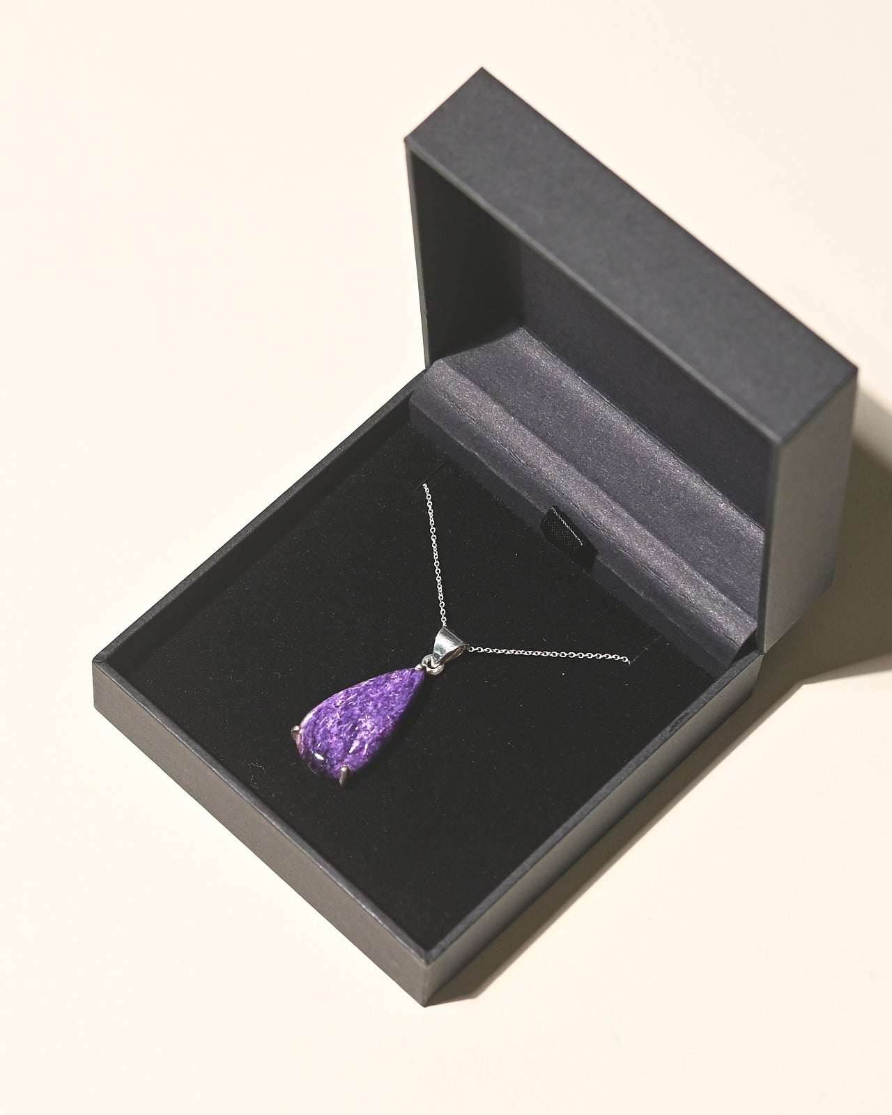 Natural Charoite Gemstone Necklace for Women | Handmade Purple Crystal Jewelry | Perfect for Meditation, Healing & Spiritual Gifts
