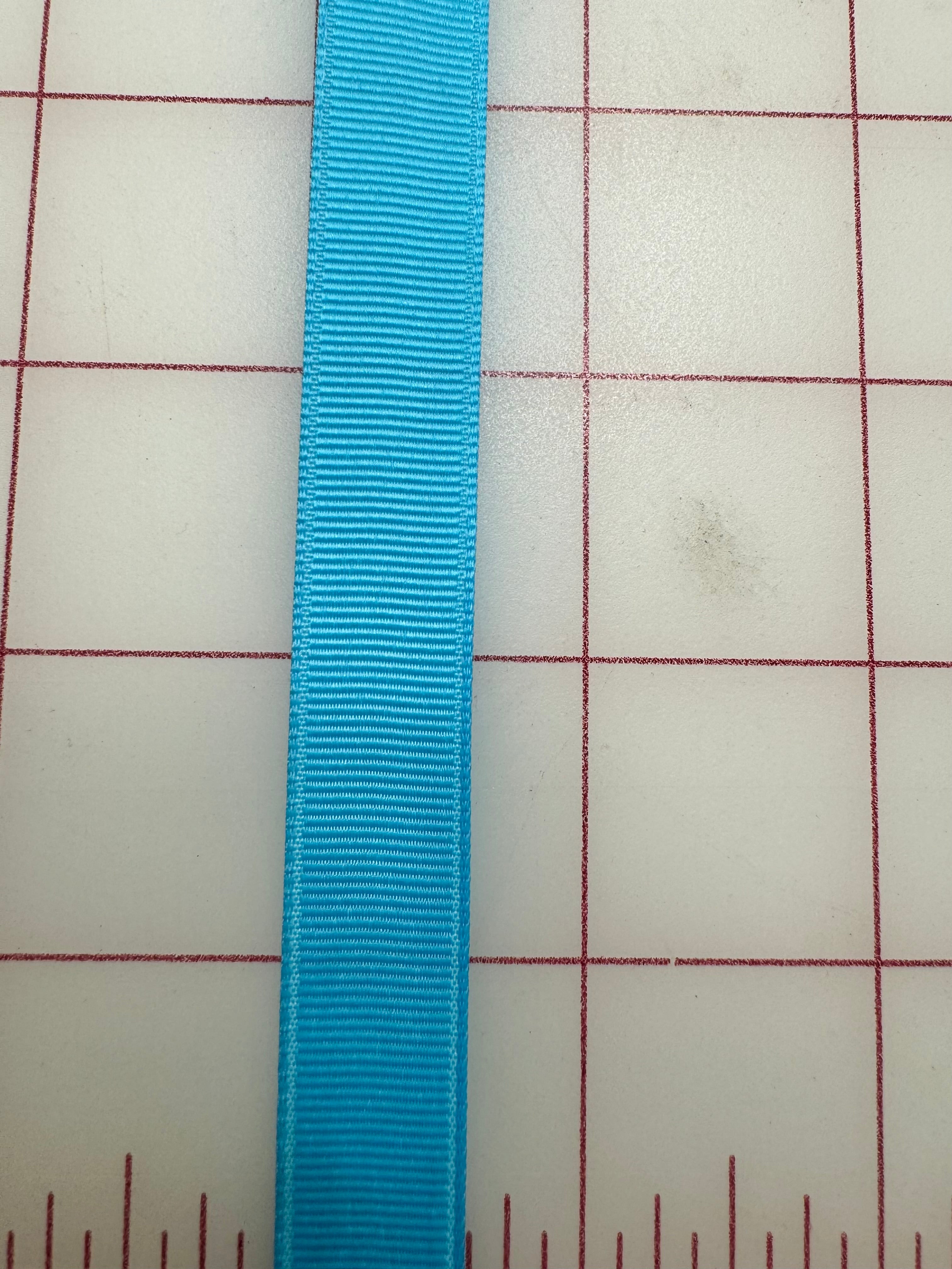 5/8 Inch Mystic Blue Grosgrain Ribbon - Turquoise Color Craft Ribbon for DIY, Gift Wrapping, Hair Bows & Scrapbooking