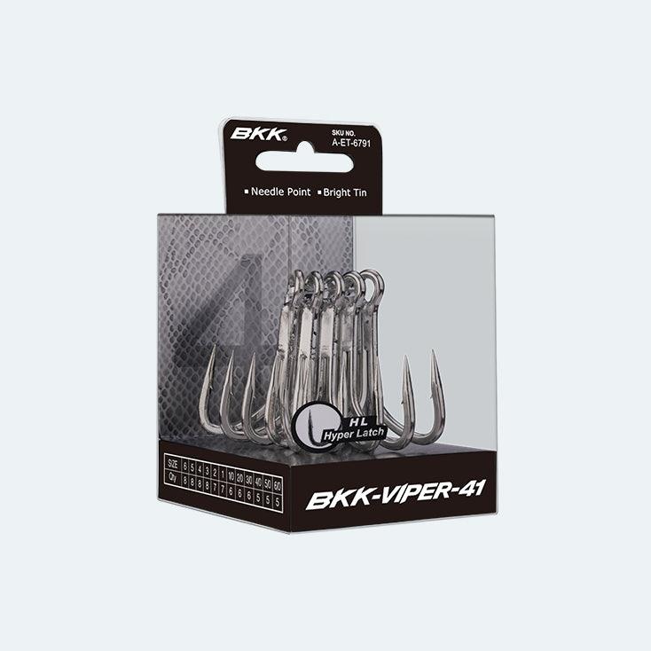 BKK Viper 41 Treble Hooks - High Performance Fishing Hooks for Bass, Trout, and Saltwater Fishing | Perfect for Freshwater and Saltwater Angling