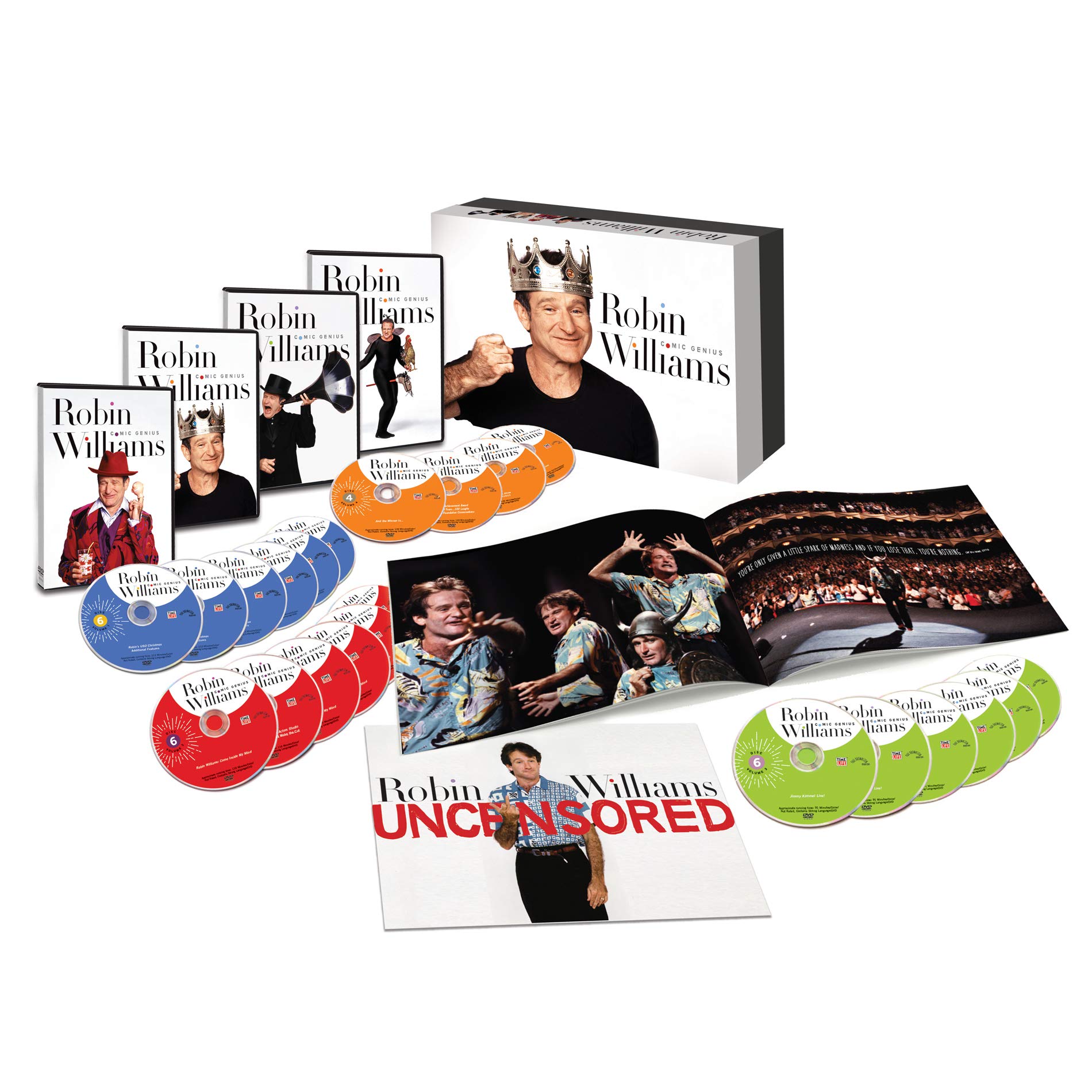 Robin Williams: Comic Genius Deluxe DVD Collection - Perfect for Movie Nights & Comedy Lovers