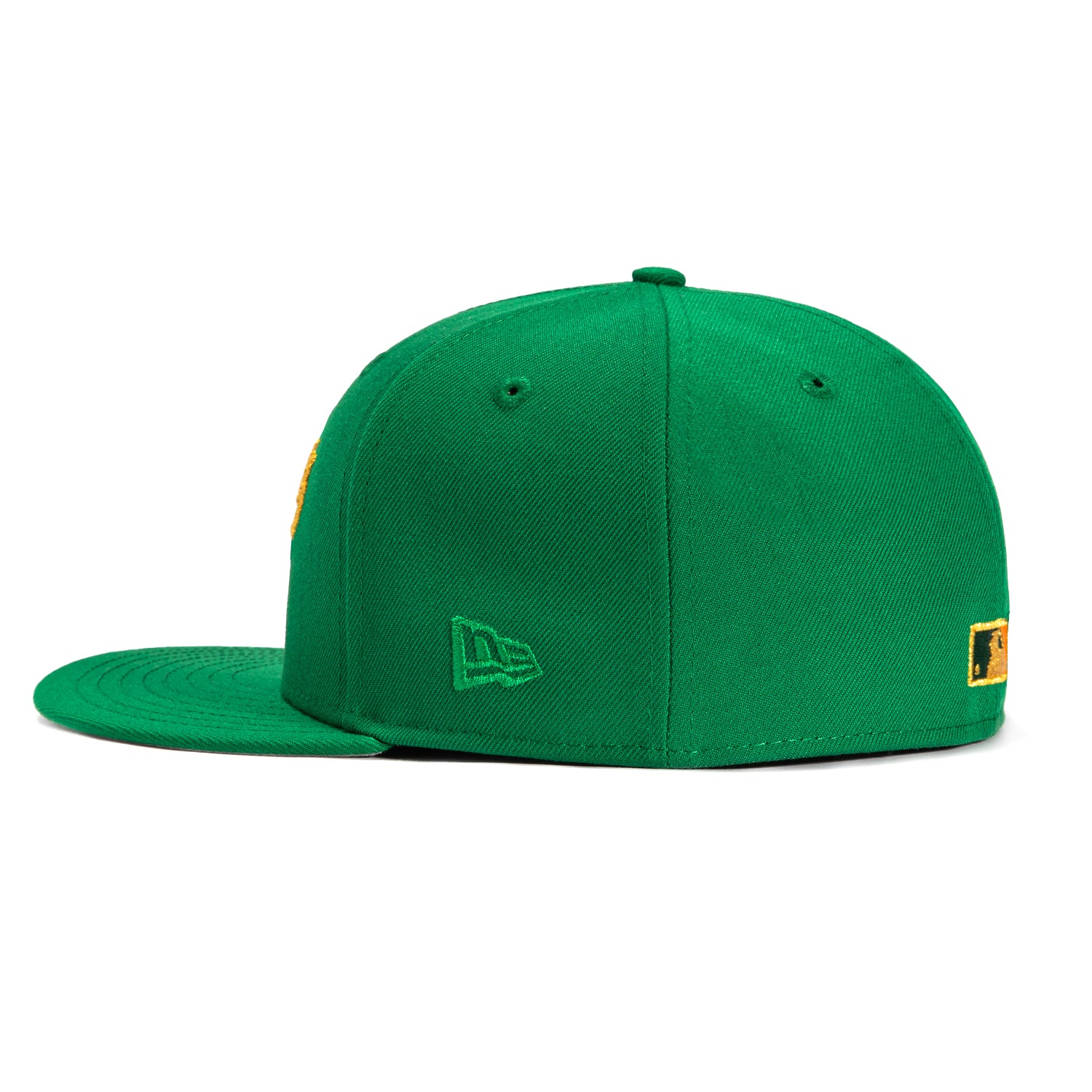 New Era 59Fifty San Francisco Giants 2007 All Star Game Patch Script Hat - Kelly Green & Metallic Gold - Official MLB Baseball Cap for Fans & Collectors - Perfect for Games, Sports Events & Streetwear Fashion