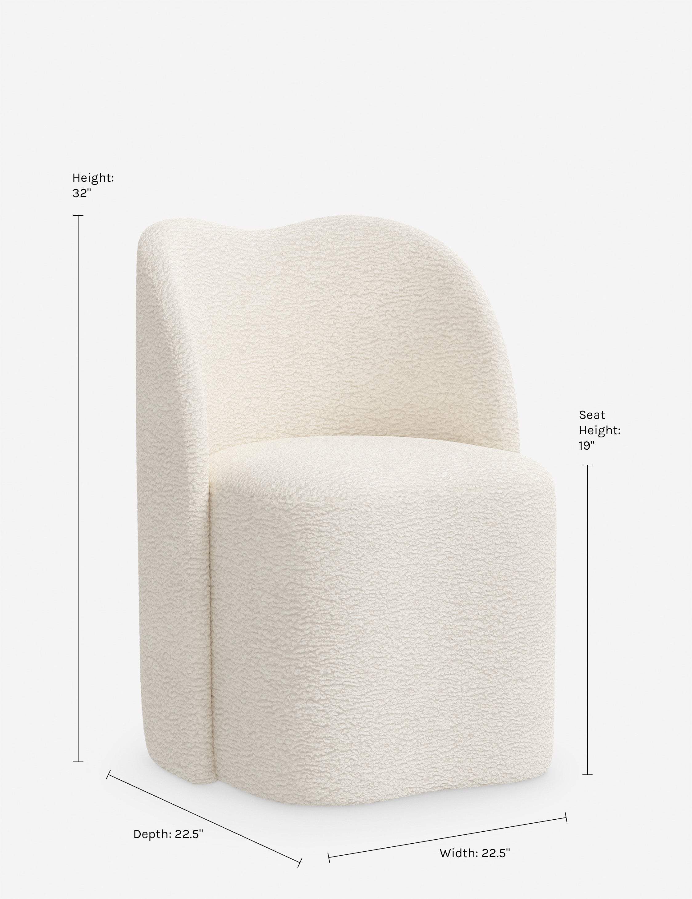Bedell Dining Chair - Modern Wooden Kitchen Chairs with Padded Seat - Comfortable & Stylish for Dining Room, Kitchen, or Breakfast Nook