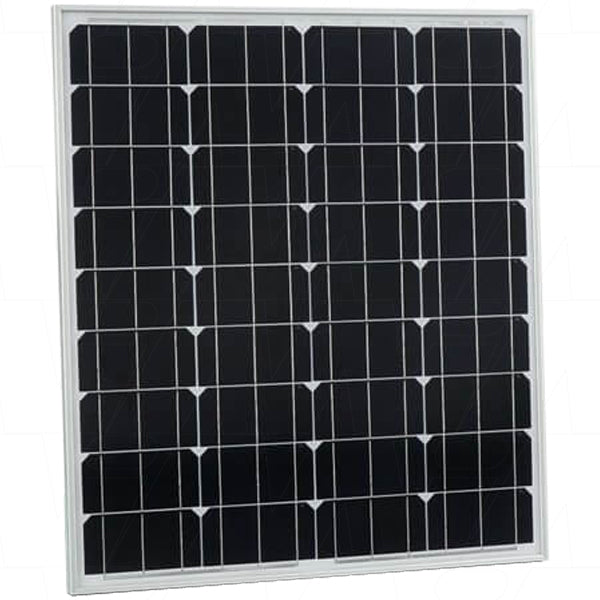 12V 80W Monocrystalline Solar Panel with Junction Box - 2 x 0.9m Cables with LH4 Connectors for RV, Boat, Off-Grid Power & Camping Use