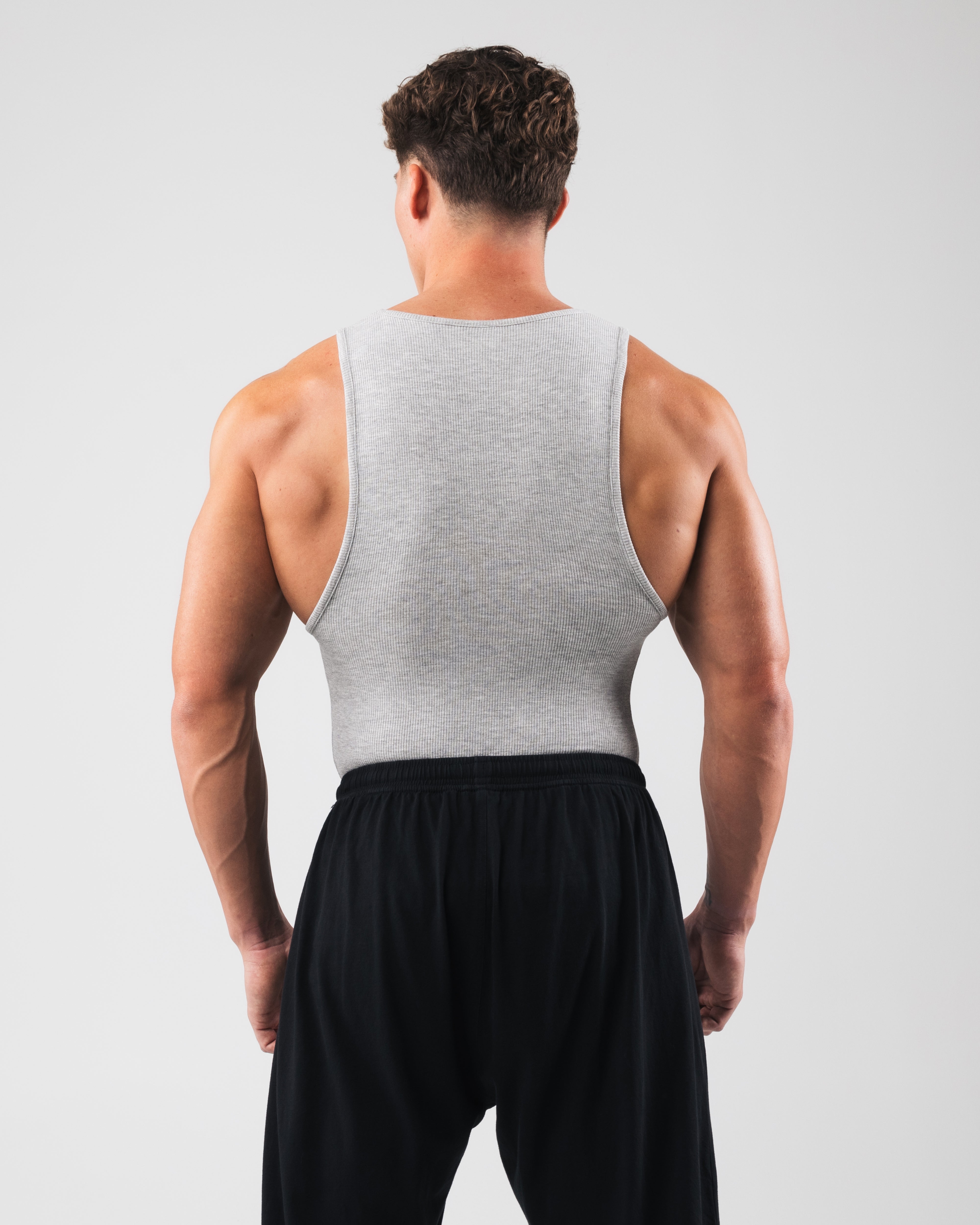 Zero Ribbed Tank Top 2-Pack - Heather Grey - Soft & Comfortable Women's Tops for Casual Wear, Layering & Summer Outfits