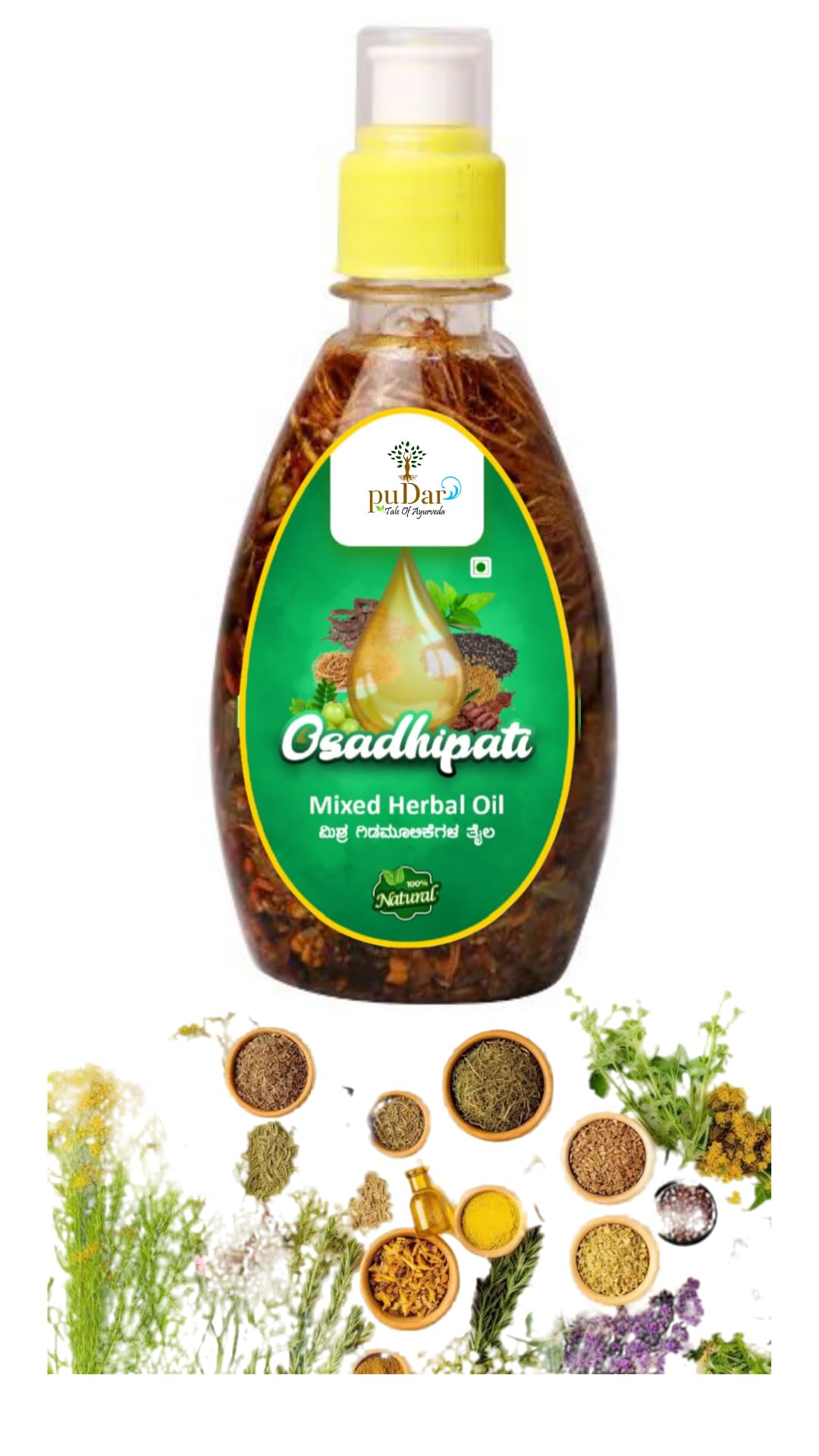 Premium Mixed Herbal Oil - 100% Natural & Organic Essential Oil Blend for Aromatherapy, Massage & Skin Care - Perfect for Relaxation, Stress Relief & Spa Treatments