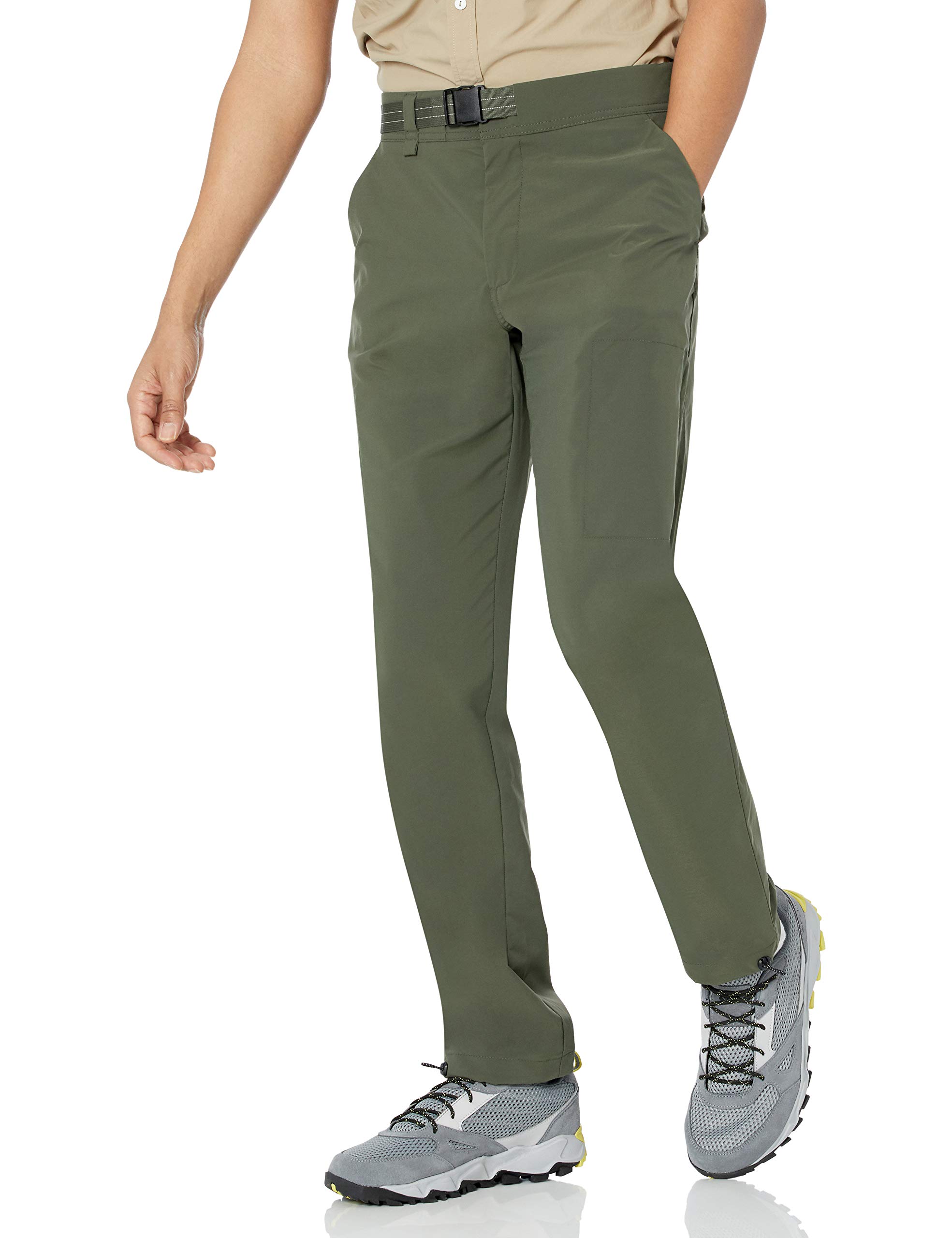 Amazon Essentials Men's Quick-Dry Hiking Pants with Belt - Lightweight Moisture-Wicking Outdoor Adventure Pants for Camping, Trekking & Travel