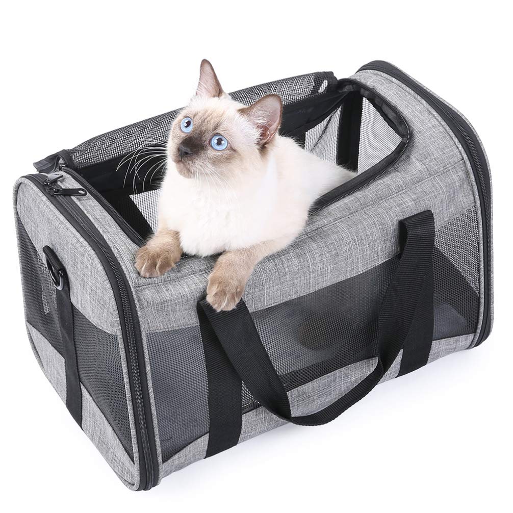UKCOCO Large Clear Cat Carrier Backpack - Space Capsule Design for Outdoor Travel, Hiking & Vet Visits | Breathable & Durable Pet Transport for Cats & Small Dogs