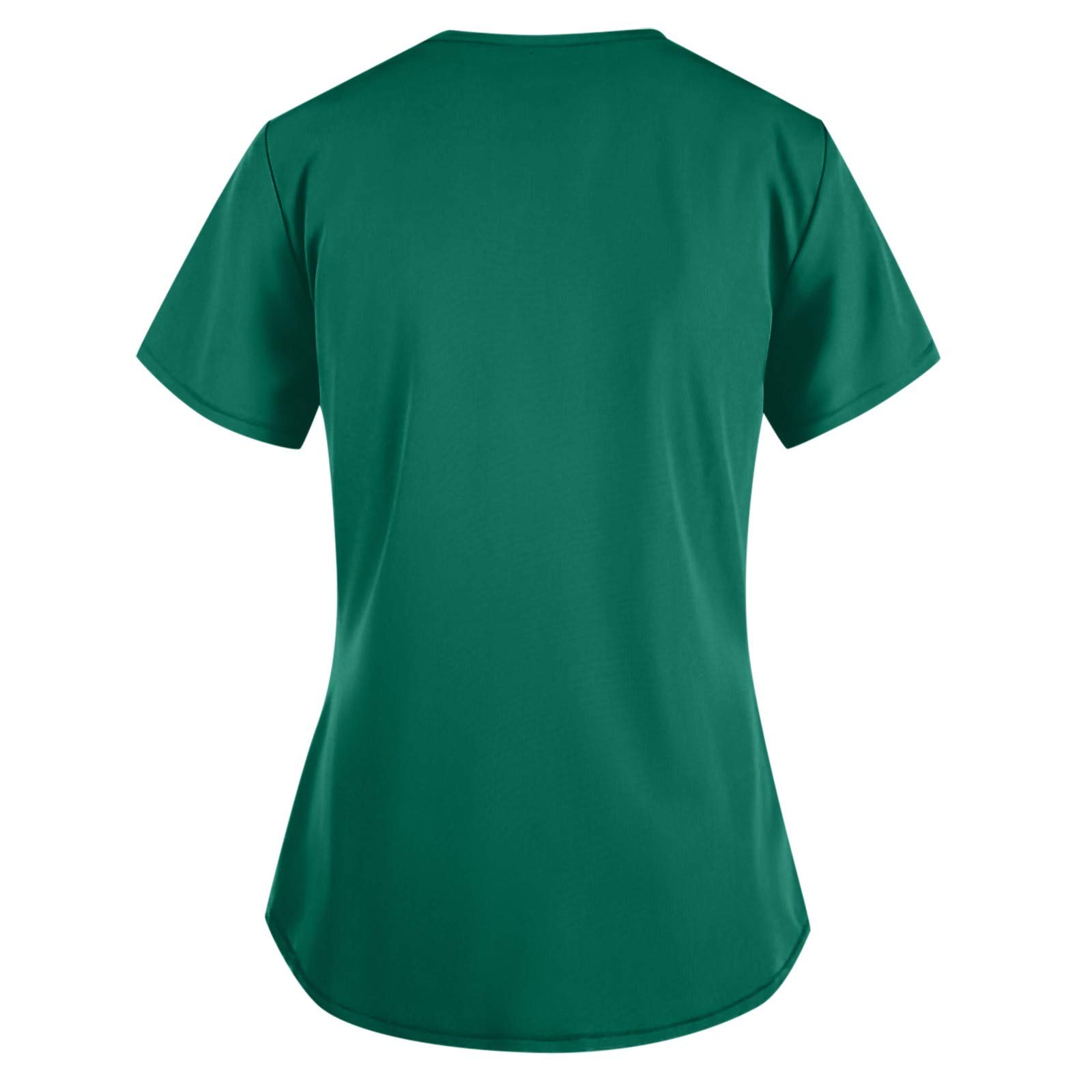 Women's V-Neck Short Sleeve Work Uniform T-Shirts - Breathable Summer Blouse & Casual Office Tops for Ladies - Perfect for Business Attire, Daily Workwear & Professional Outfits