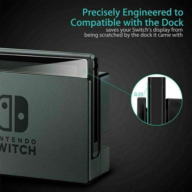 OuiSmart 2-Pack Tempered Glass Screen Protector for Nintendo Switch - 2.5D Curved Edges, 0.26mm Ultra-Thin, 9H Hardness - Perfect for Gaming Protection & Scratch Resistance