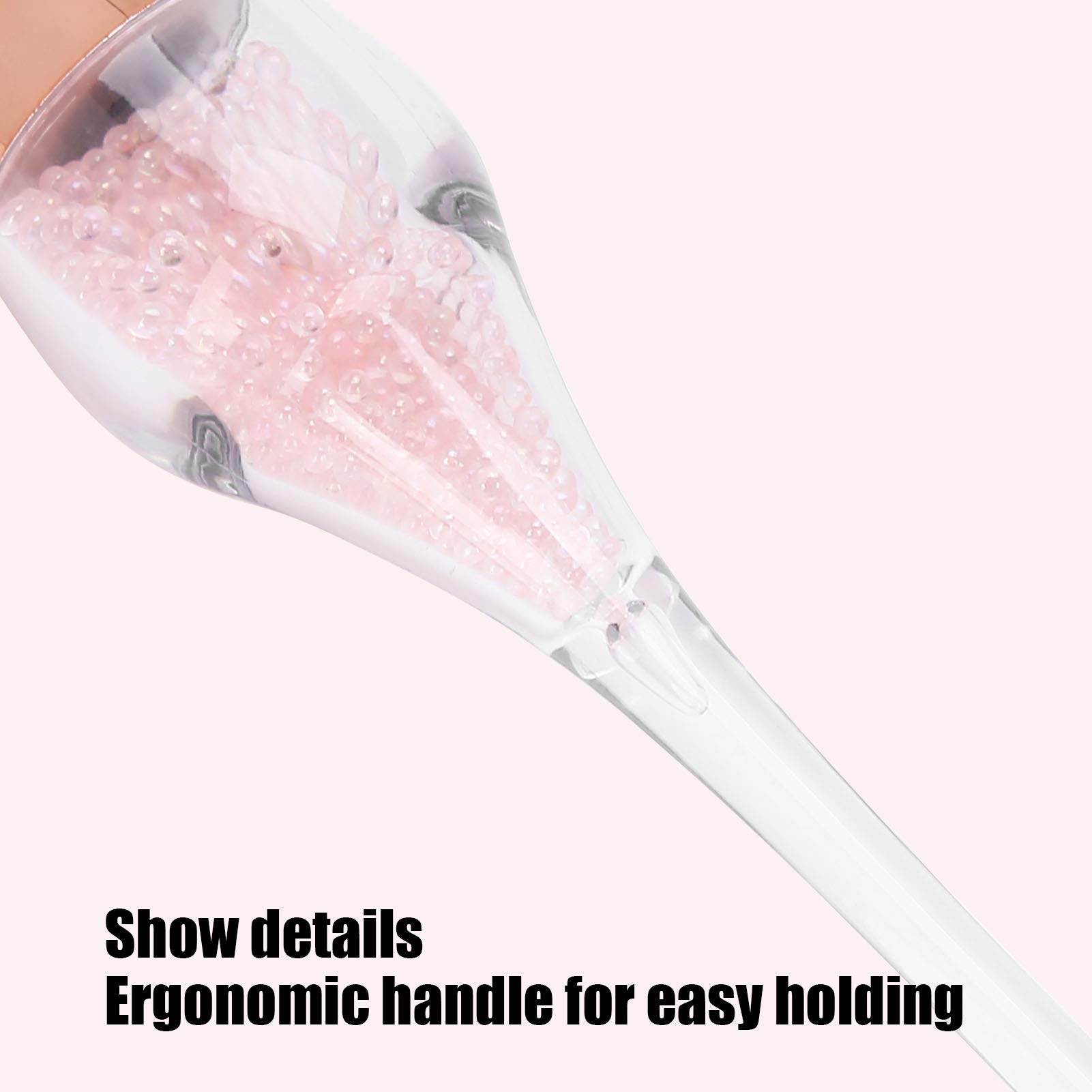 Professional Nail Dust Brush for Manicure & Makeup - Loose Powder Blusher Brush for Nail Art, DIY & Salon Use - Perfect for Acrylic, Gel & Dip Powder Nails