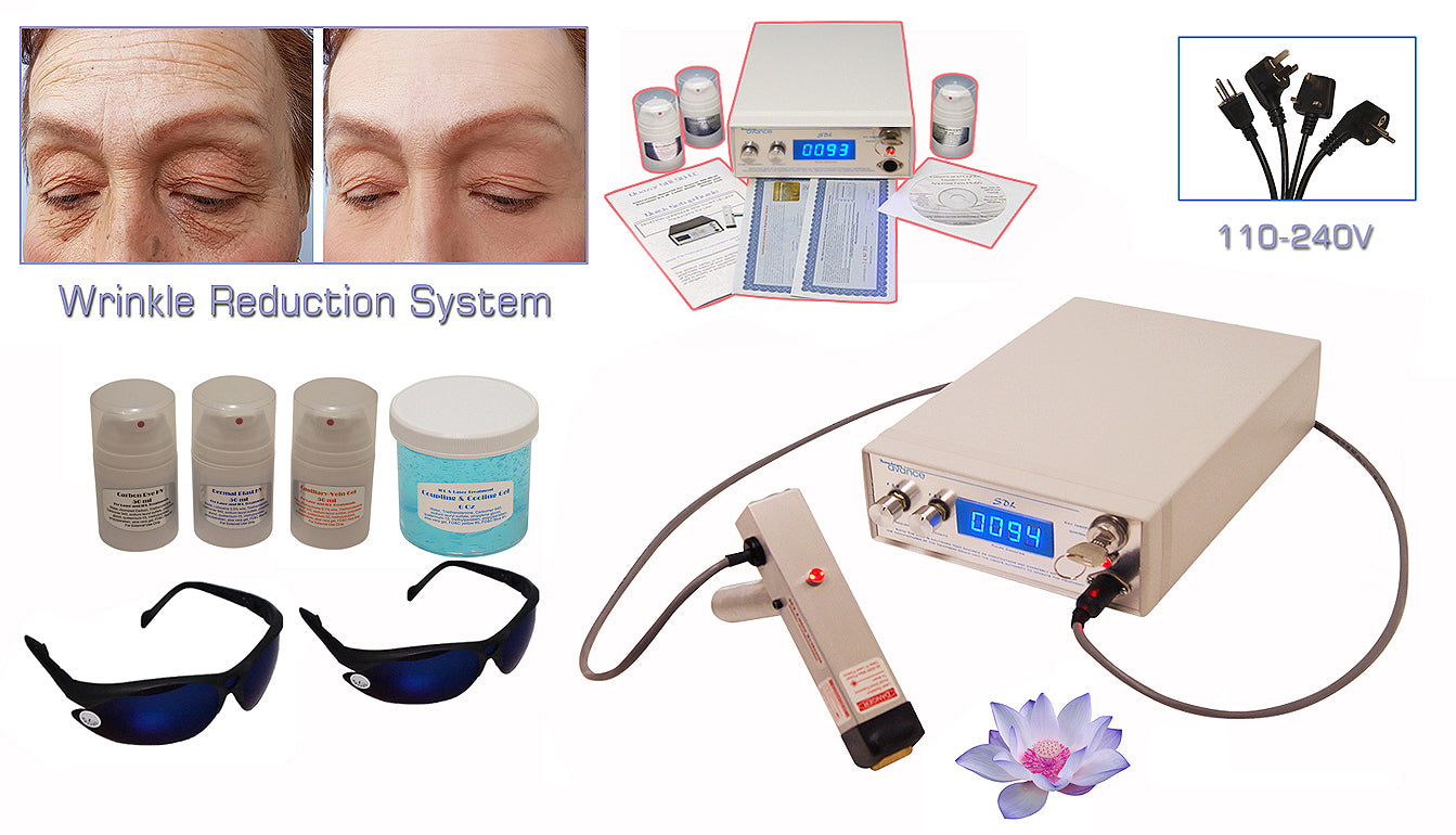 Wrinkle Reduction Laser Machine for Face & Neck - Professional Anti-Aging Home & Salon Therapy System - Reduce Fine Lines & Wrinkles Around Eyes, Forehead, and Neck - Perfect for At-Home Skincare & Professional Spa Treatments