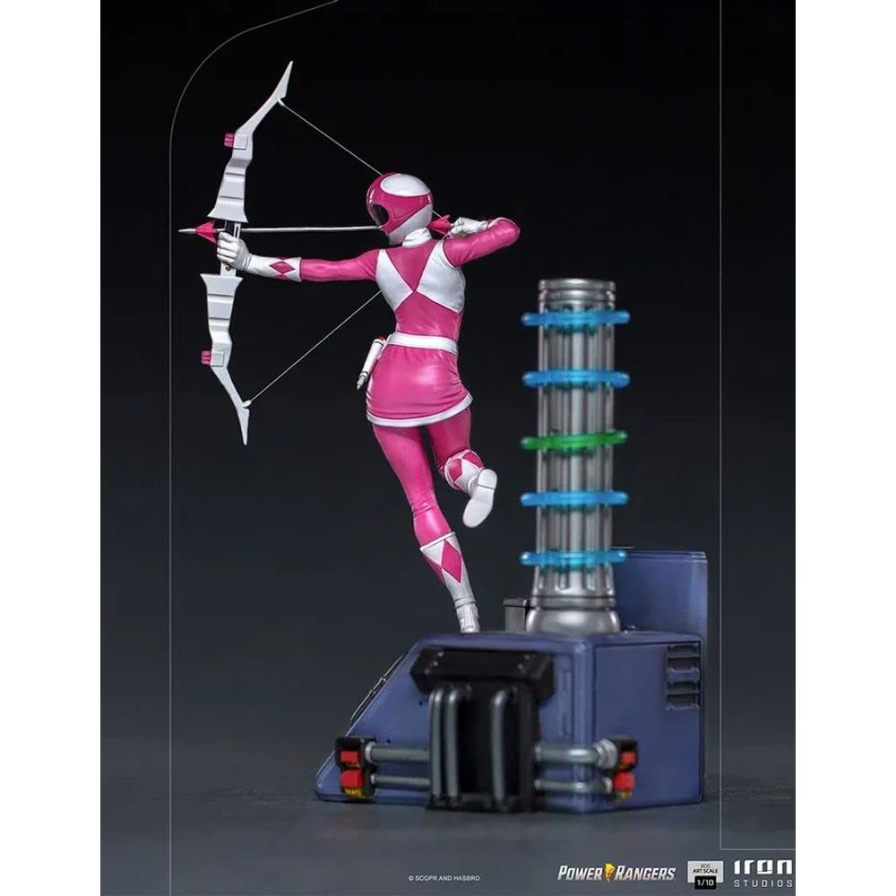 Iron Studios Mighty Morphin Power Rangers Pink Ranger BDS Art Scale 1/10 Statue - Collectible Action Figure for Display & Decor - Perfect for Fans, Collectors & Home Office Showcase