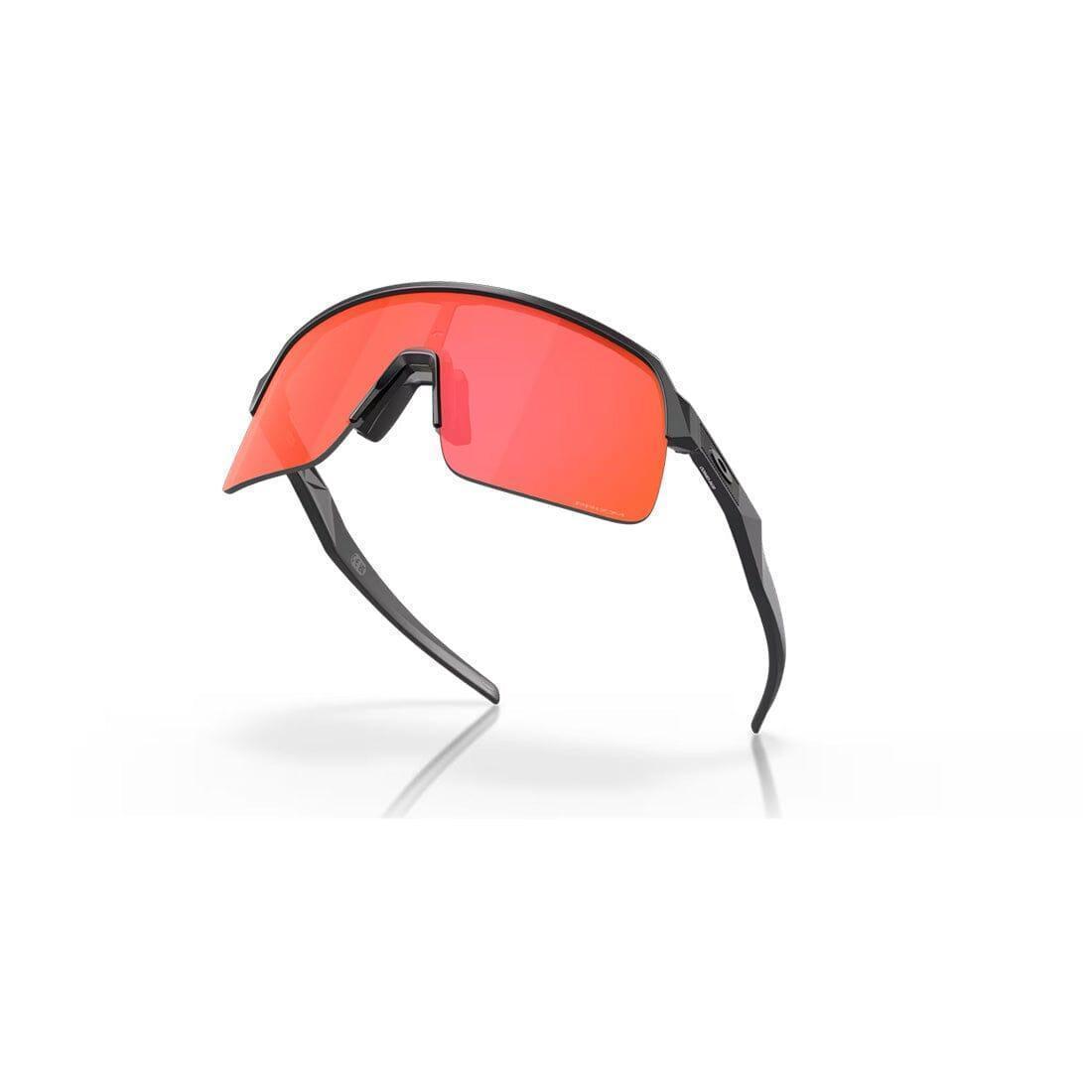 Oakley SUTRO Lite Sunglasses - Matte Carbon Frame with Prizm Trail Torch Lenses for Cycling, Running & Outdoor Sports