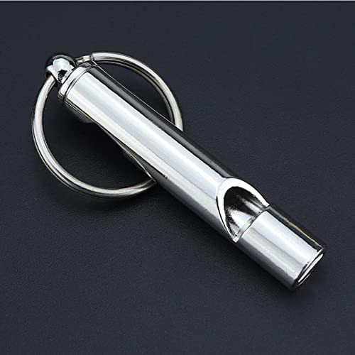 Stainless Steel Bottle Opener Keychain with Emergency Whistle - 2 Pack for Beer, Soda & Beverages - Perfect Gift for Bartenders, Camping, Hiking, Hunting & Outdoor Enthusiasts (Christmas & Birthday Gift Idea)