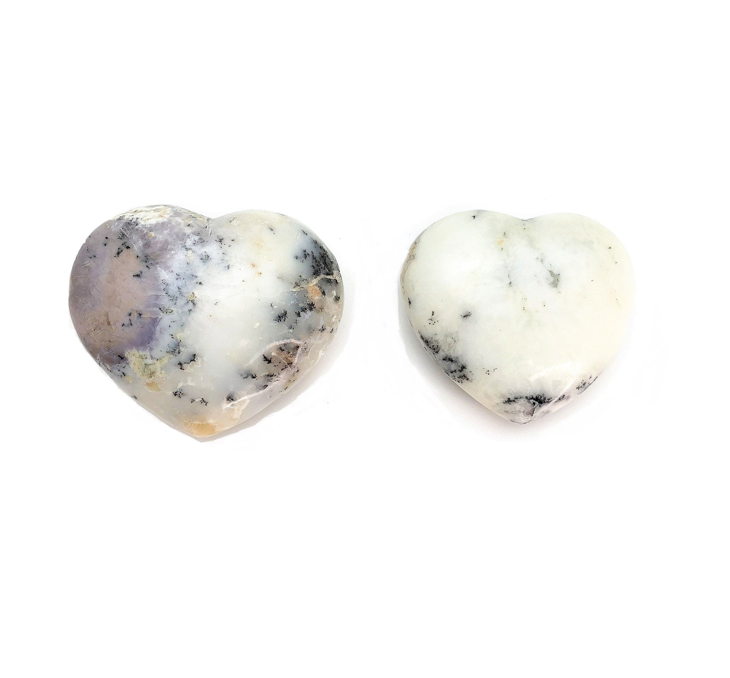 Natural Agate Dendrite Heart Pendant - Healing Crystal Jewelry for Meditation, Energy Balancing & Spiritual Gifts