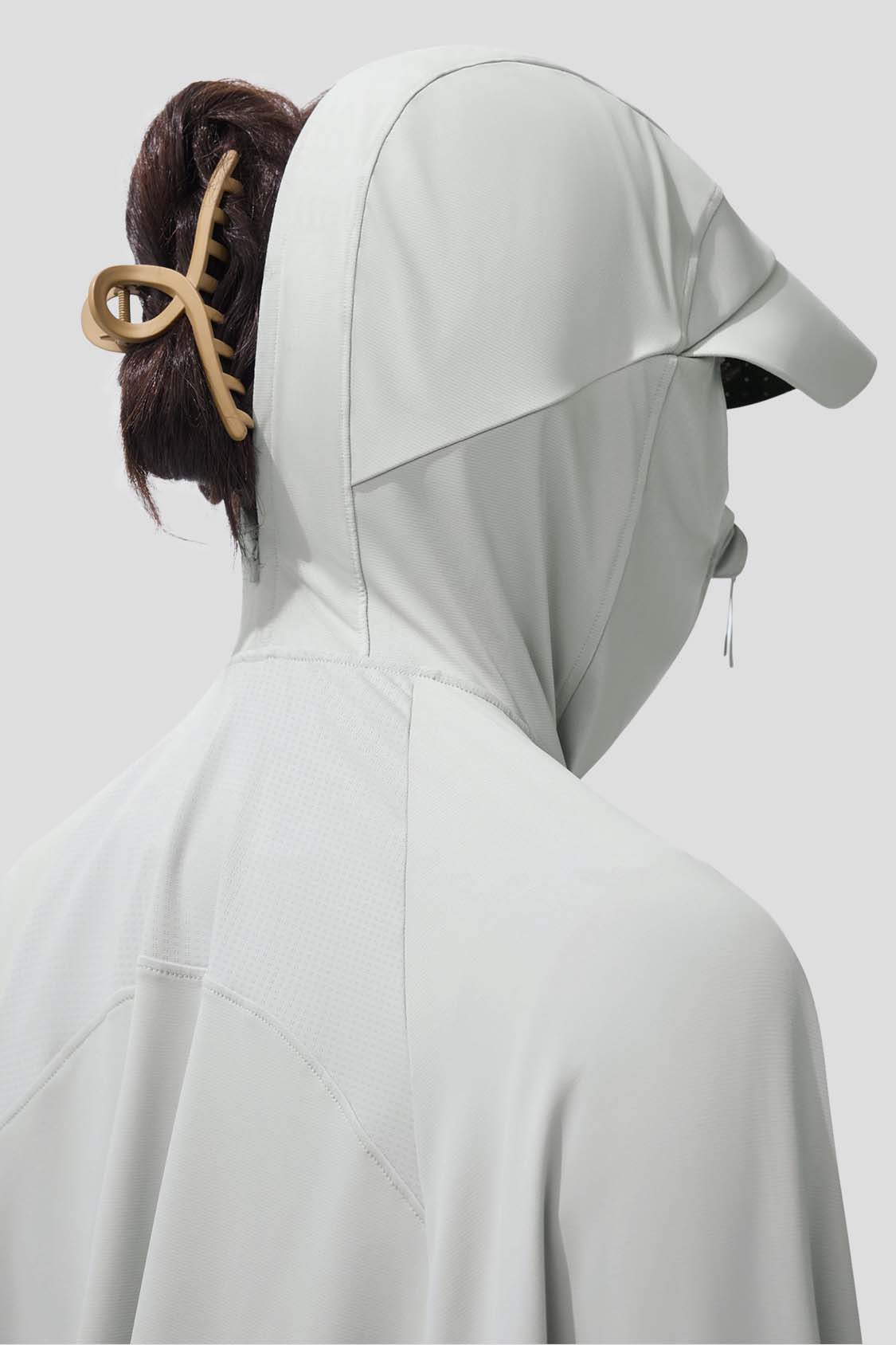 Horizon Women's Full Coverage Cropped Sun Hoodie UPF 50+ UV Protection - Lightweight Summer Hiking & Beach Cover-Up