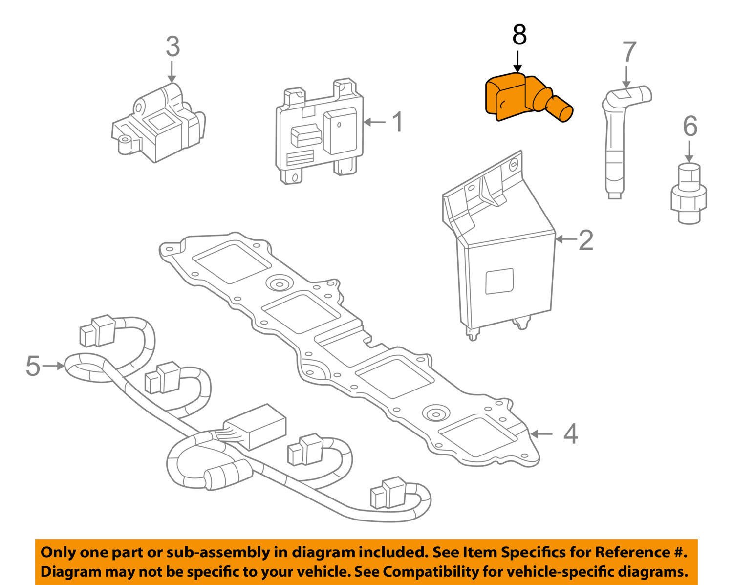 GM 12560228 Engine Crankshaft Position Sensor - Compatible with Chevy, GMC, Buick, Cadillac Vehicles - Perfect for Engine Diagnostics & Performance Tuning
