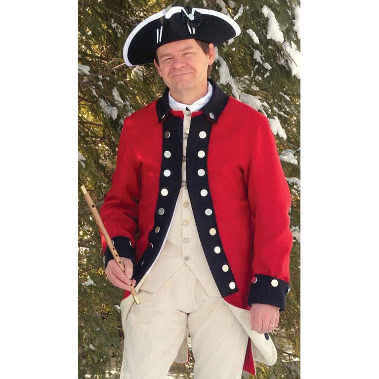 Vintage Reverse Color Regimental Coat - Classic Military Style Jacket for Men & Women | Perfect for Cosplay, Historical Reenactments, and Themed Events