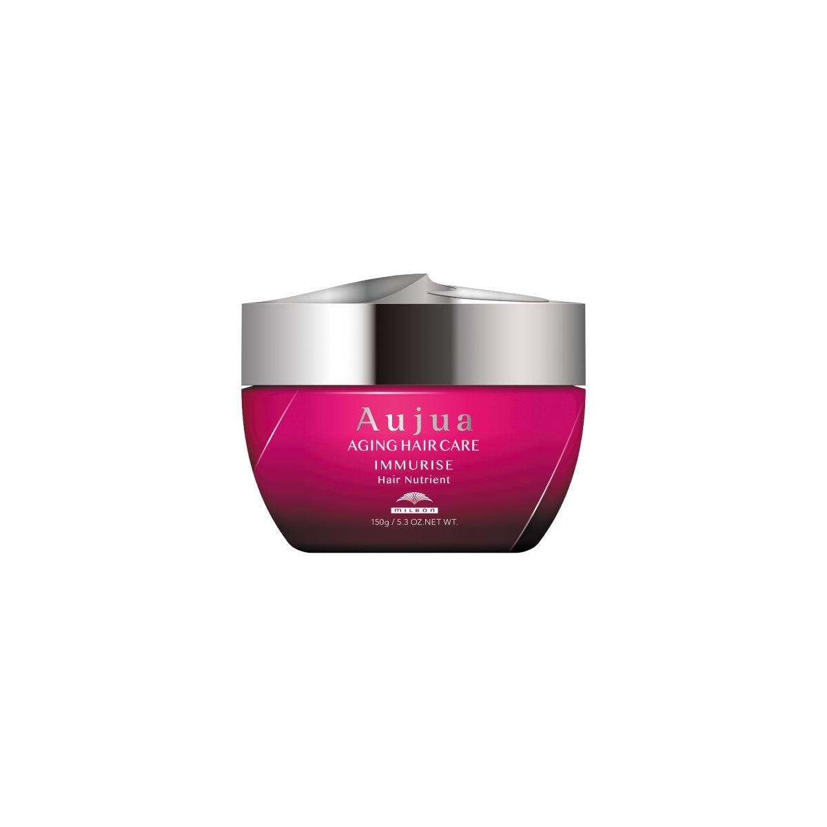 Milbon Aujua Anti-Aging Hair Treatment - Nutrient Rich Hair Care for Damaged & Aging Hair - 150g Professional Salon Treatment for Dry, Brittle Hair - Perfect for Home & Salon Use
