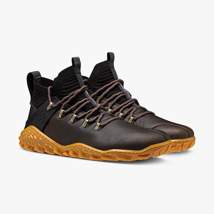Vivobarefoot Men's Magna Forest ESC Barefoot Shoes - Lightweight Hiking Boots for Trail Running & Outdoor Adventures (Bracken Color)