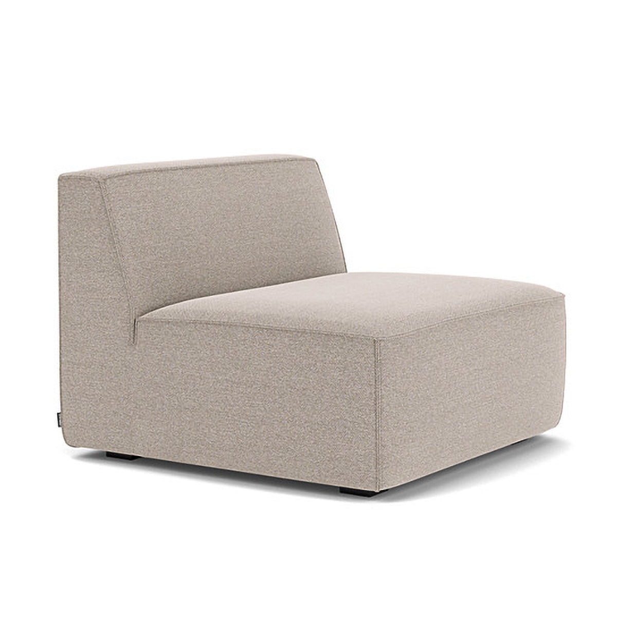 Modern Dane Fabric 1-Seater Modular Armless Sofa - Perfect for Small Spaces, Apartments & Contemporary Living Rooms