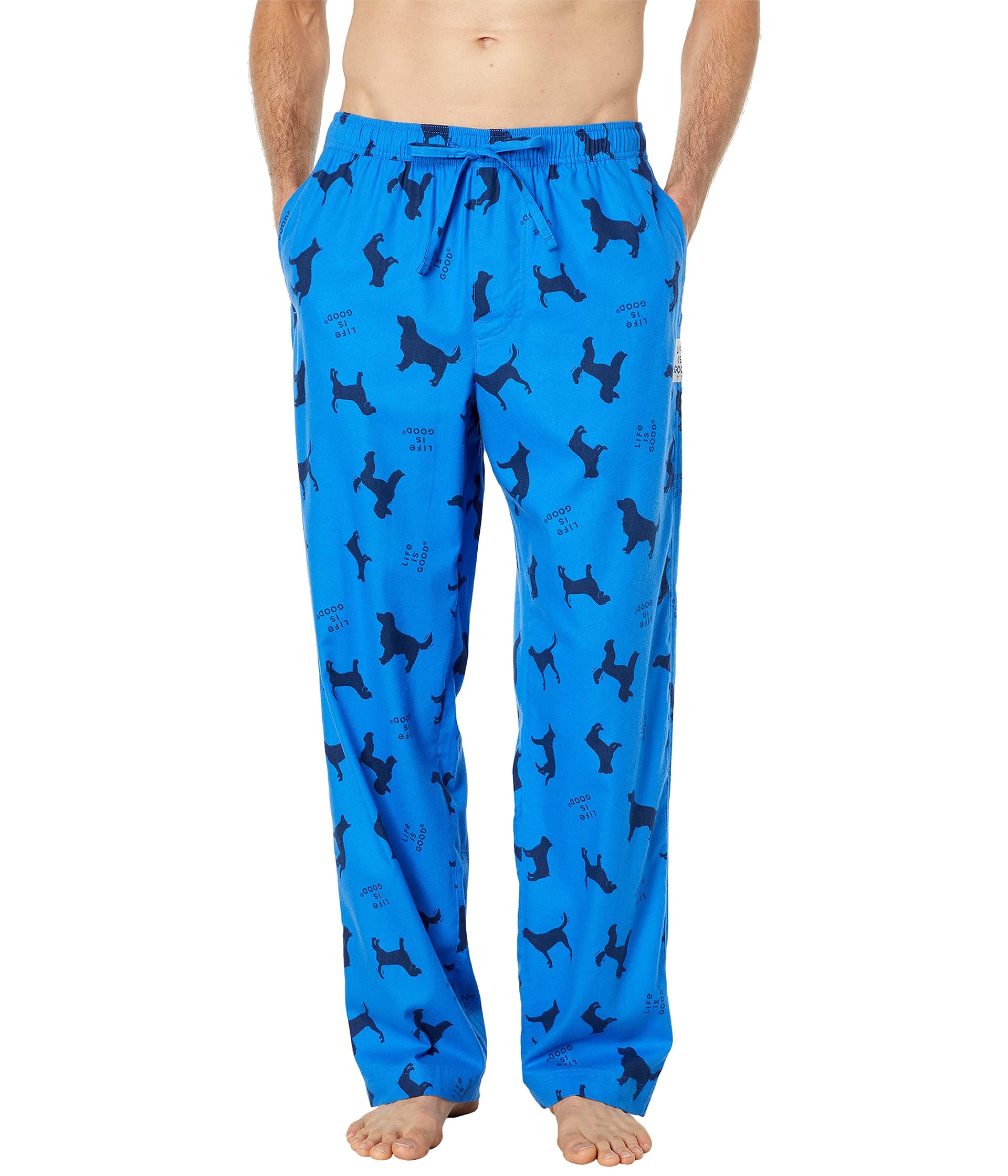 Life is Good Silhouette Dog Classic Sleep Pants for Women - Soft & Comfortable Lounge Pajama Bottoms - Perfect for Relaxing at Home, Lounging or Sleeping