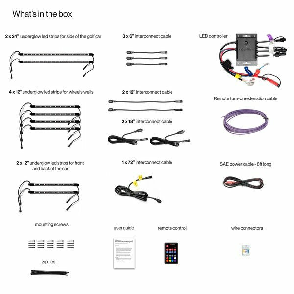 2/4 Seater LED Light Kit with Remote Controller - Perfect for Indoor and Outdoor Party Decorations, Home Theater Lighting, and Gaming Room Setup