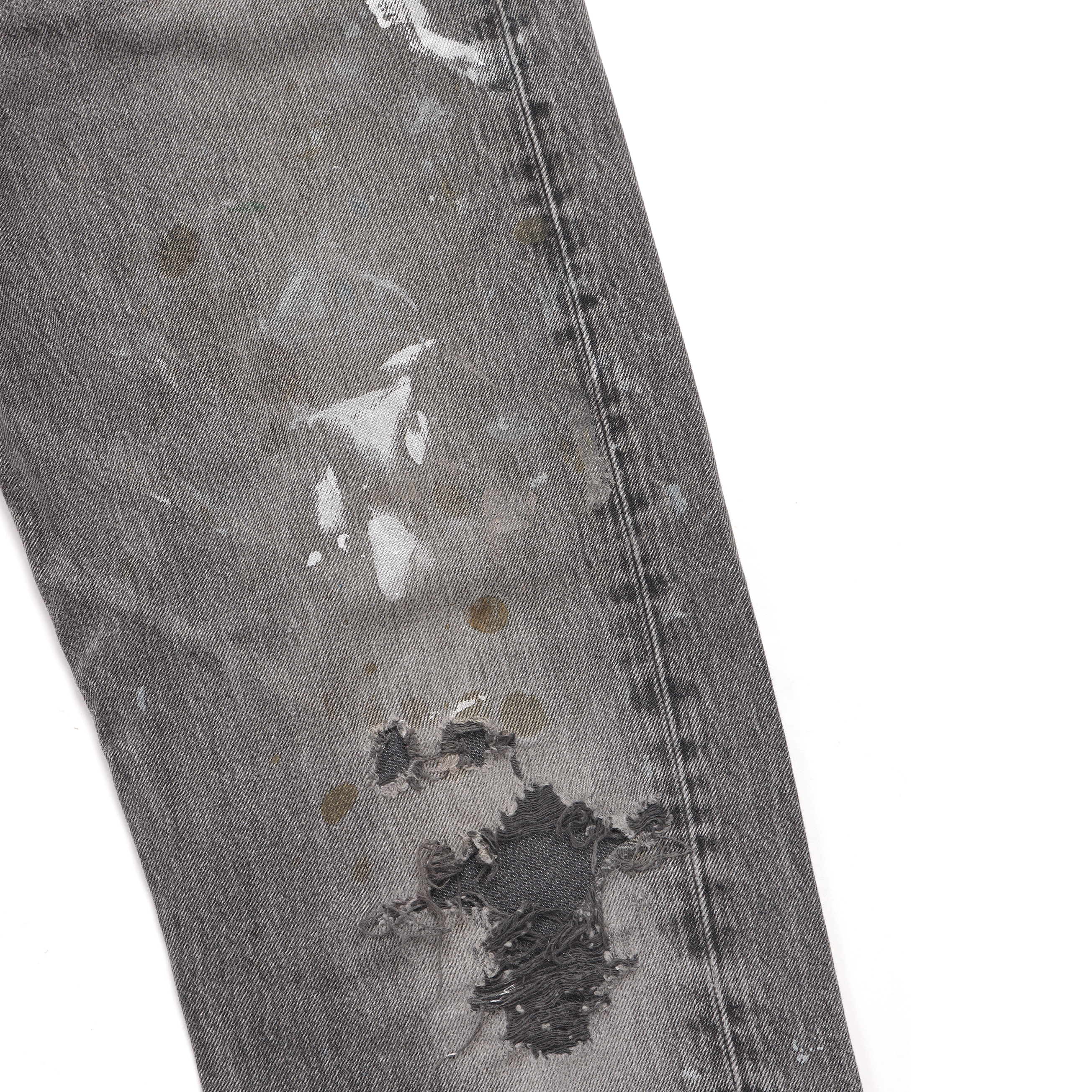 Vintage 1990's Levi's 501 Distressed Painter Jeans - High Waisted Straight Leg Denim Pants for Men & Women | Perfect for Casual Wear, Street Style & Retro Fashion Outfits
