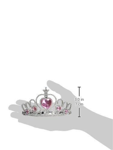 Sparkling Pink Heart Jewel Tiara for Girls - Perfect for Birthday Parties, Pageants, and Princess Dress-Up