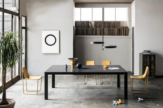 Midj Marcopolo Extendable Dining Table - Expandable Wooden Table for 6-10 People - Perfect for Family Dinners & Entertaining Guests