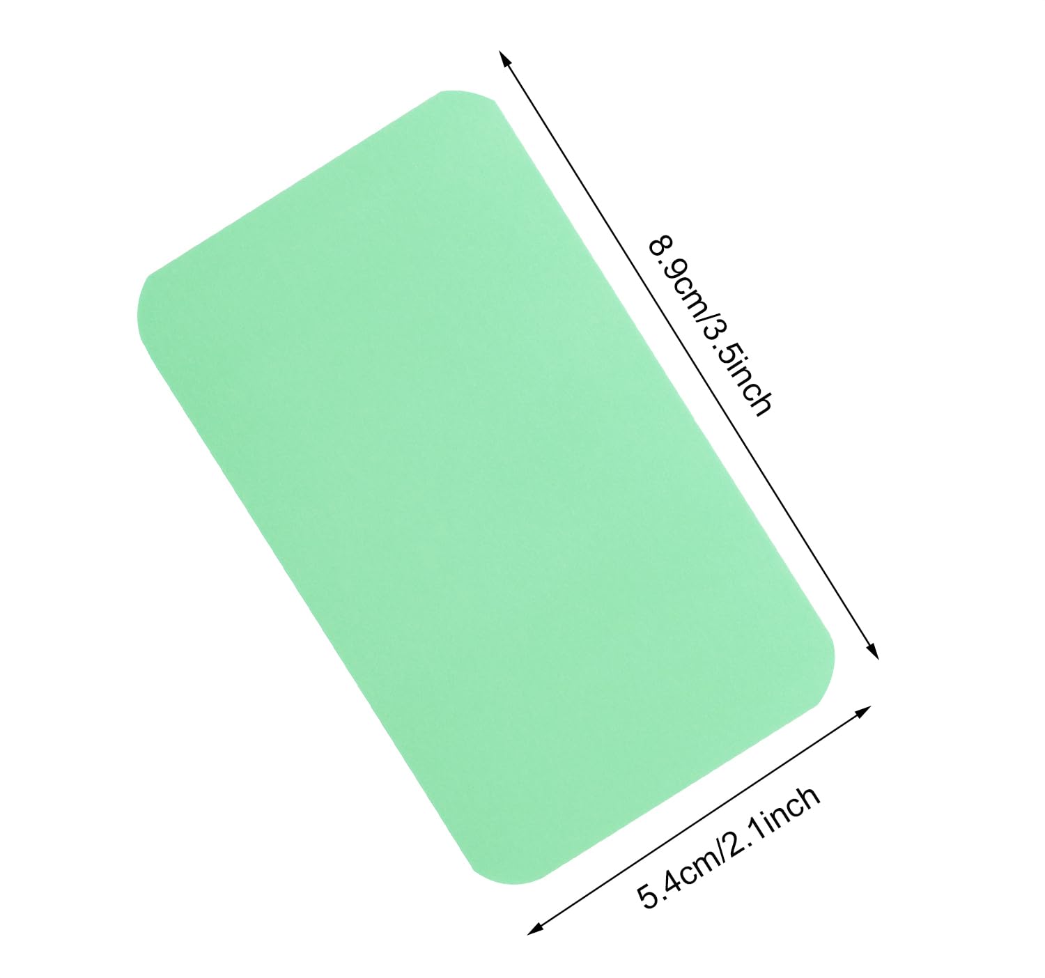 100 Pcs Mini Blank Gift Note Cards - Light Green DIY Craft Paper for Business Messages & Thank You Cards | Perfect for Wedding Favors, Party Invitations, Scrapbooking & Small Word Decorations