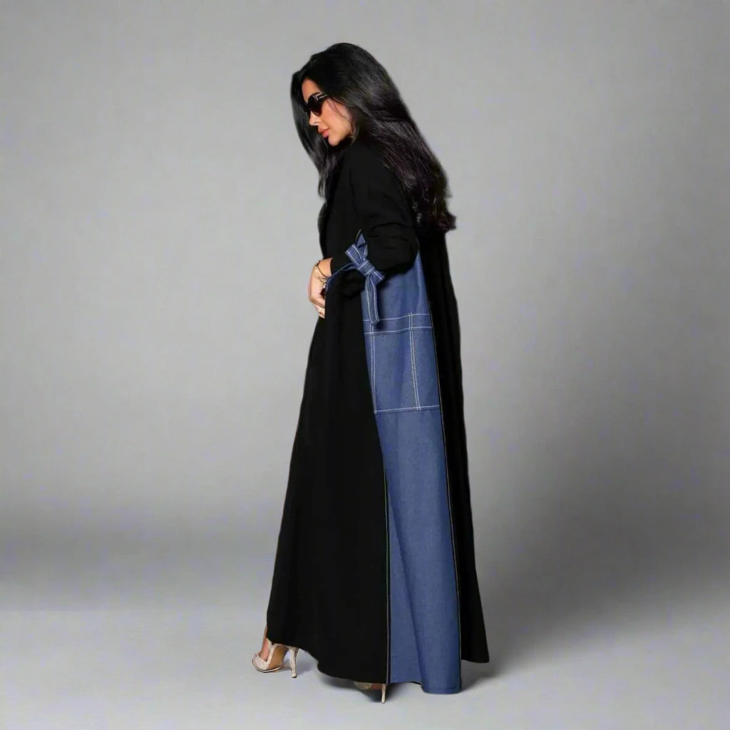 Elegant Modest Fashion Cardigan Open Abaya Dress #24168 - Perfect for Prayer, Mosque & Everyday Wear