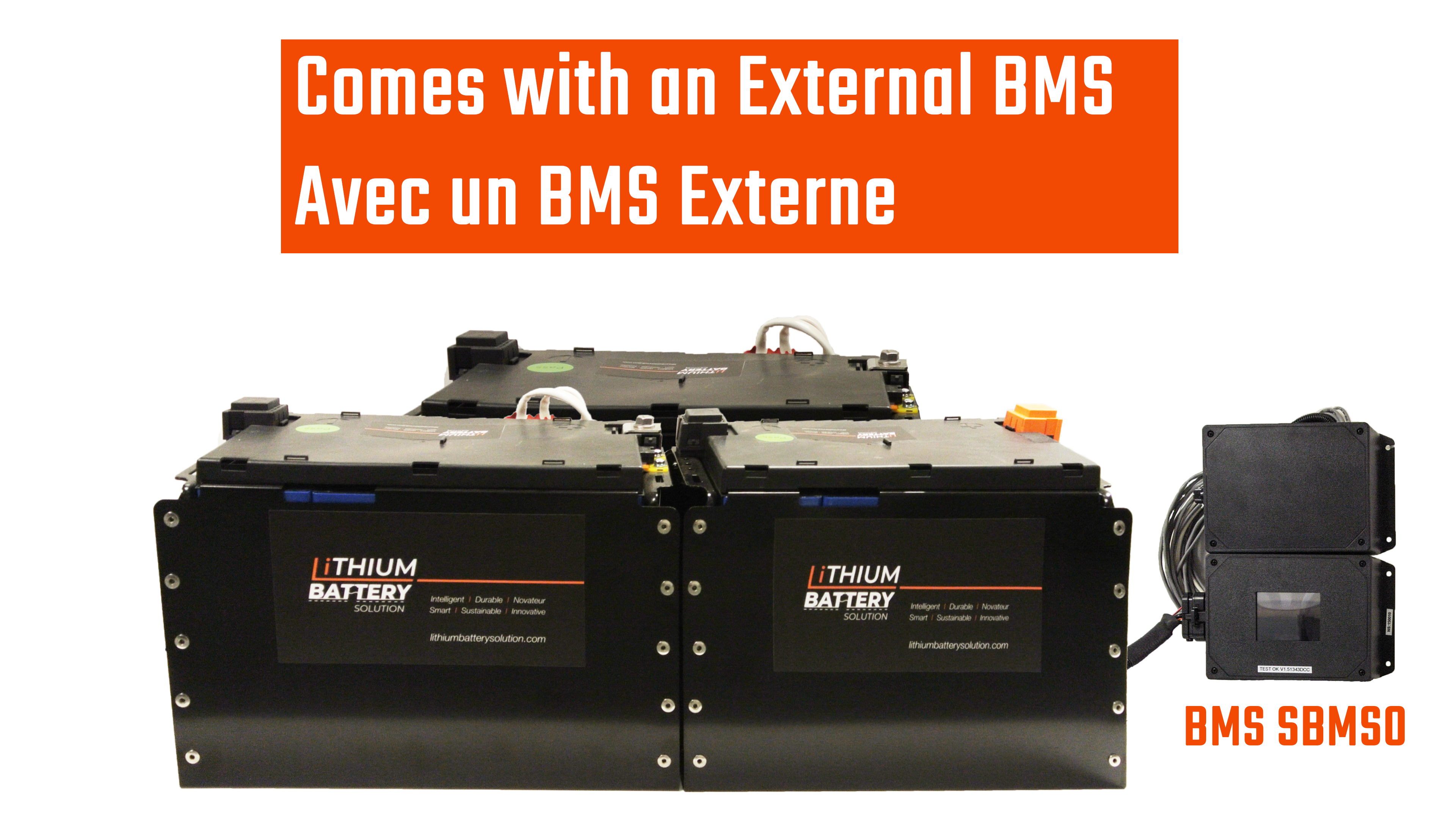 High-Performance 3X LBS 271 LiFePO4 Lithium Battery with External BMS | Reliable Power Solution for Commercial & Industrial Use | Perfect for Solar Energy Storage, Marine Applications, and Off-Grid Power Systems