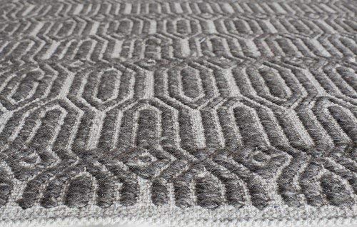 Rugs America Emerson Natural Fiber Rug 2' x 3' Charcoal - Soft Woven Jute Area Rug for Living Room, Bedroom & Entryway