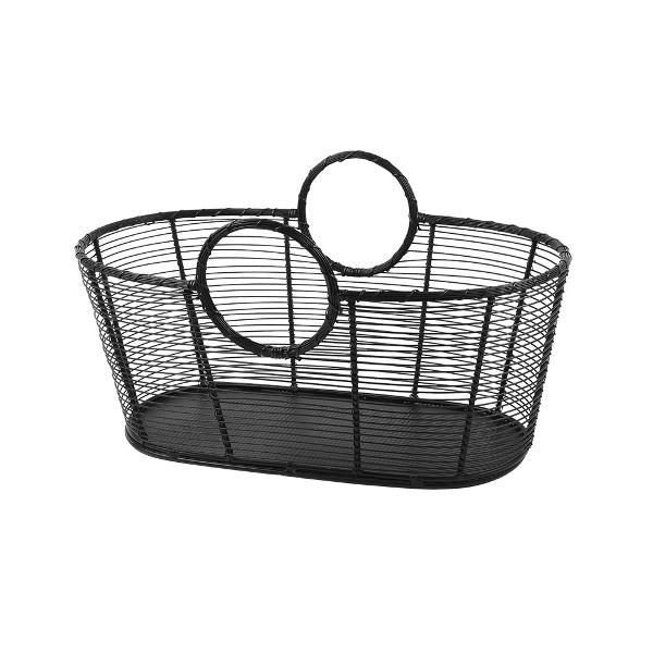 Achla Designs Harvest Basket - Handwoven Willow Basket for Farmers Market, Picnics & Home Decor - Perfect for Fresh Produce, Bread & Floral Arrangements