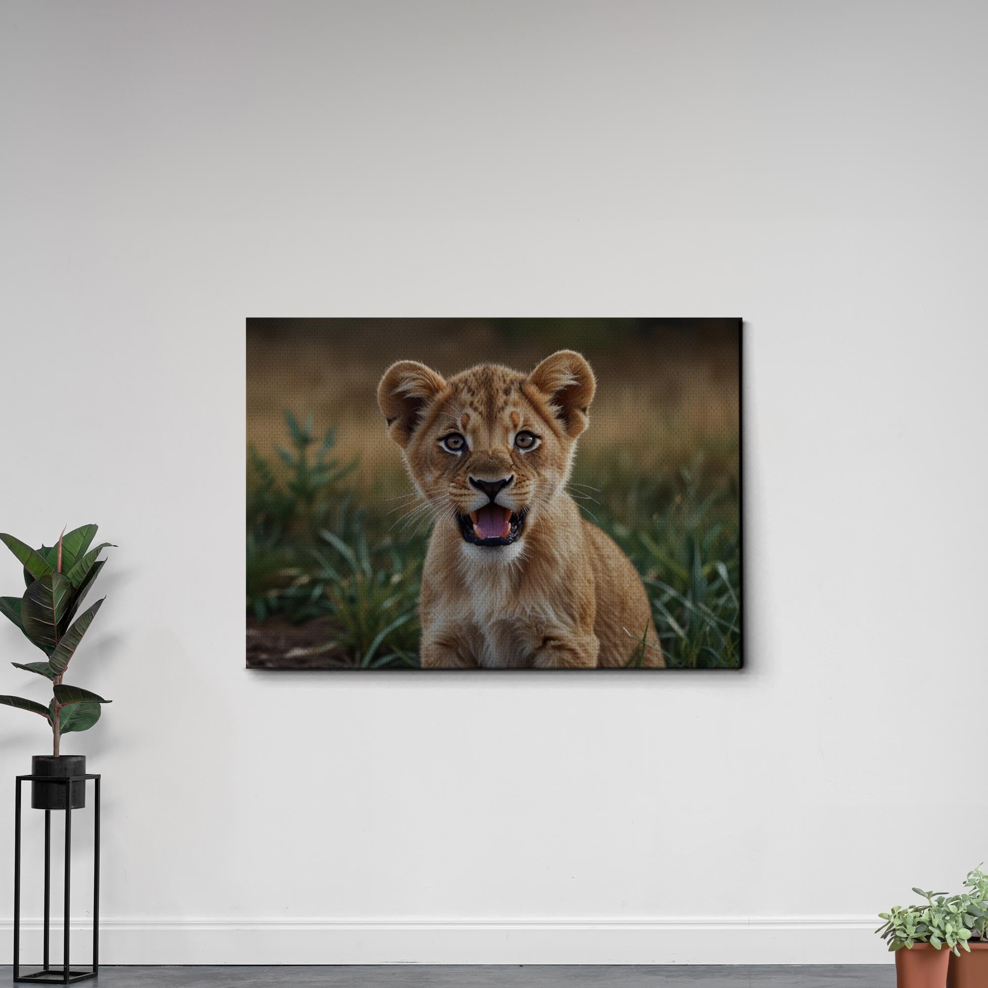 Lion Nursery Print - Cute Baby Animal Wall Art for Kids Room, Boho Jungle Decor, Lion King Themed Nursery & Office Wall Art - Perfect for Baby Showers, Children's Bedrooms & Playrooms