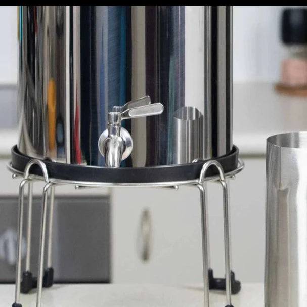 Filteroo Superoo 16L Stainless Steel Gravity Water Filter System - Portable Outdoor Camping, Emergency Survival, Home & Travel Use