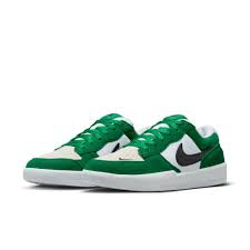Nike SB Force 58 Skateboarding Shoes for Men - Pine Green & White Colorway - Perfect for Street Skating & Casual Wear