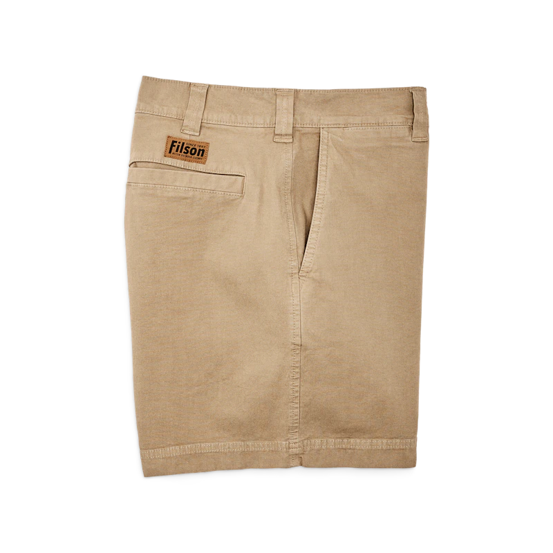 Filson Granite Mountain 6 Shorts - Durable Outdoor Shorts for Men in Khaki | Perfect for Hiking, Camping & Casual Wear